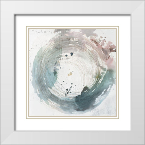 Encompassed Within II White Modern Wood Framed Art Print with Double Matting by PI Studio