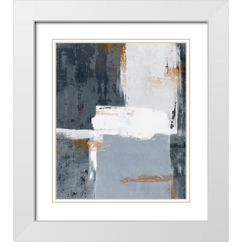 Dancing in the Moonlight I  White Modern Wood Framed Art Print with Double Matting by PI Studio