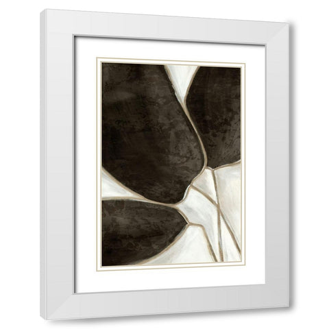 Leaves Like I  White Modern Wood Framed Art Print with Double Matting by PI Studio