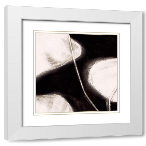 White Tropical II  White Modern Wood Framed Art Print with Double Matting by PI Studio