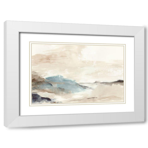 Hills in the Fog  White Modern Wood Framed Art Print with Double Matting by PI Studio