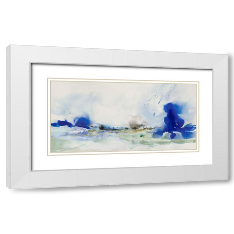 Castle Hill  White Modern Wood Framed Art Print with Double Matting by PI Studio