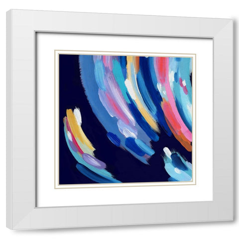 Happy Feelings II  White Modern Wood Framed Art Print with Double Matting by PI Studio