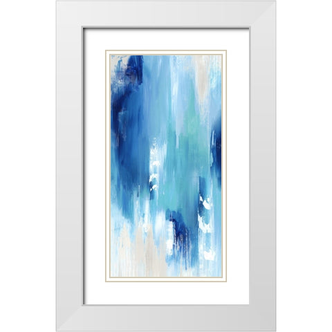 Window Through the Ocean II  White Modern Wood Framed Art Print with Double Matting by PI Studio