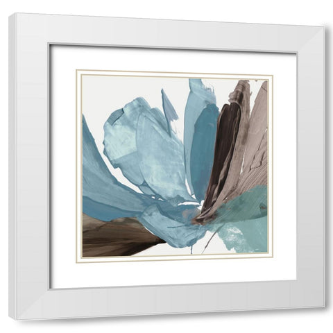 Grande Flower II  White Modern Wood Framed Art Print with Double Matting by PI Studio