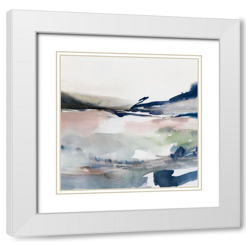 Midnight Swim II  White Modern Wood Framed Art Print with Double Matting by PI Studio