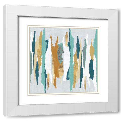 Tears of Paper  White Modern Wood Framed Art Print with Double Matting by PI Studio