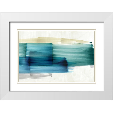 Transclucent Marvel  White Modern Wood Framed Art Print with Double Matting by PI Studio