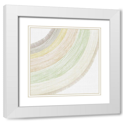 Little Rainbow II   White Modern Wood Framed Art Print with Double Matting by PI Juvenile