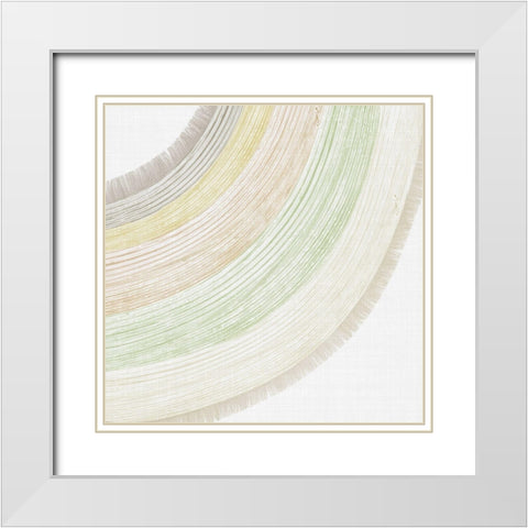 Little Rainbow II   White Modern Wood Framed Art Print with Double Matting by PI Juvenile