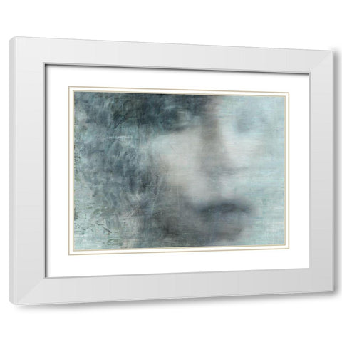 Untitled II White Modern Wood Framed Art Print with Double Matting by Biernot, Tadeusz