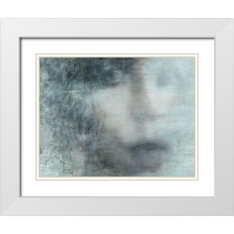 Untitled II White Modern Wood Framed Art Print with Double Matting by Biernot, Tadeusz