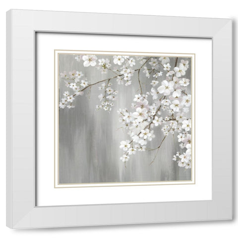 Magnolia Haven  White Modern Wood Framed Art Print with Double Matting by PI Studio