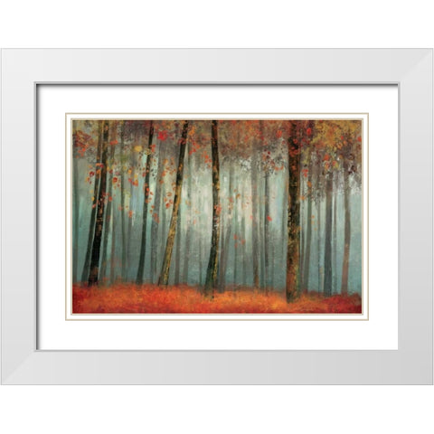 Earthly Delight  White Modern Wood Framed Art Print with Double Matting by Pearce, Allison