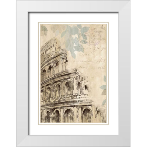 Architectural   Study I White Modern Wood Framed Art Print with Double Matting by Pearce, Allison