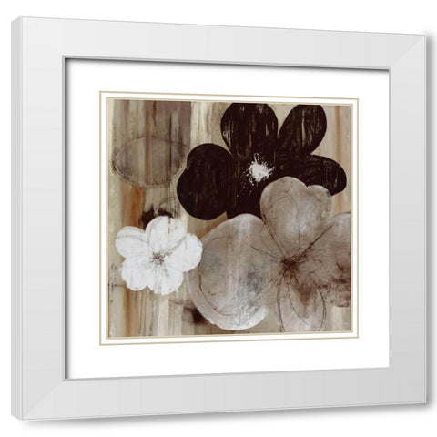 Carrara I White Modern Wood Framed Art Print with Double Matting by Pearce, Allison