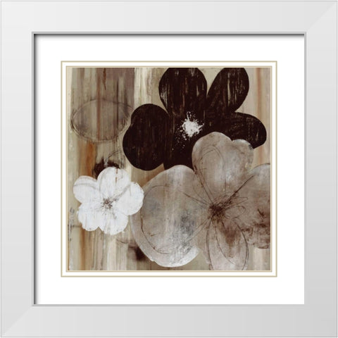 Carrara I White Modern Wood Framed Art Print with Double Matting by Pearce, Allison