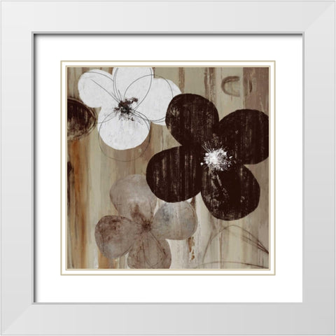 Carrara II White Modern Wood Framed Art Print with Double Matting by Pearce, Allison