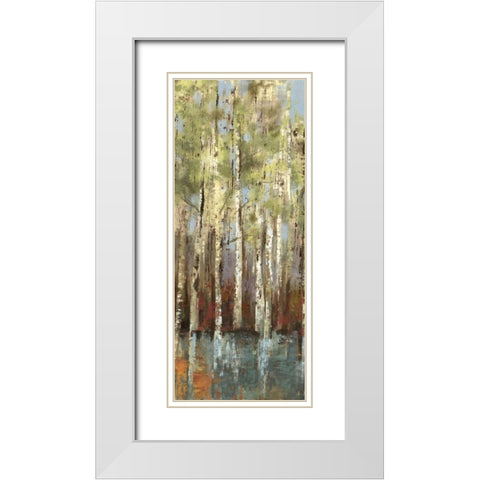 Forest Whisper I White Modern Wood Framed Art Print with Double Matting by Pearce, Allison
