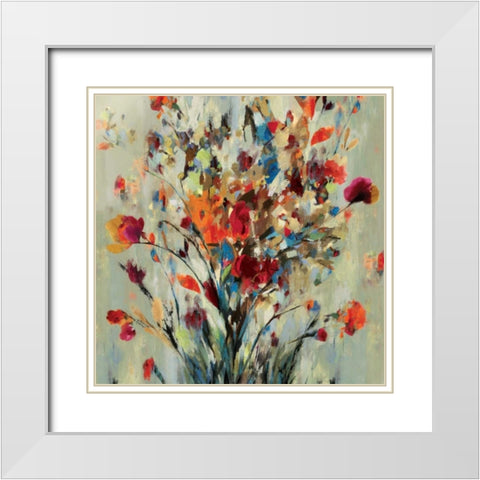 Euphoria White Modern Wood Framed Art Print with Double Matting by Pearce, Allison