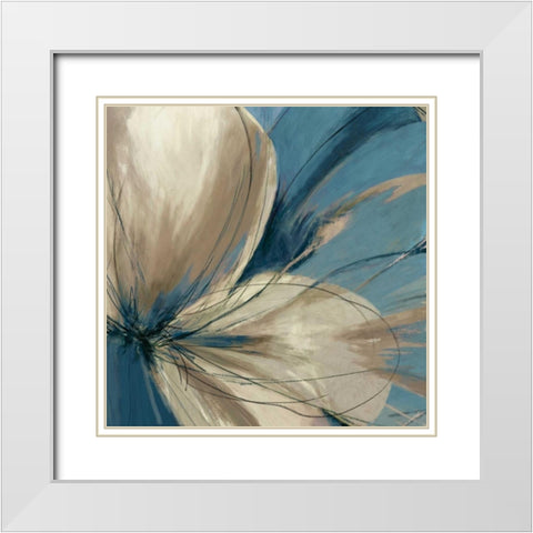 Katsura I White Modern Wood Framed Art Print with Double Matting by Pearce, Allison