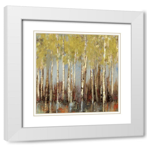 Estate - Oversize White Modern Wood Framed Art Print with Double Matting by Pearce, Allison