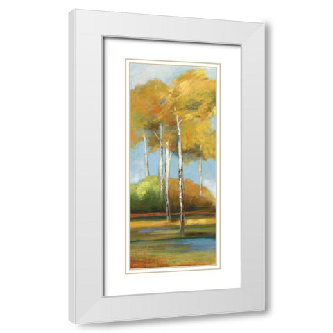 Breezes I - Mini White Modern Wood Framed Art Print with Double Matting by Pearce, Allison