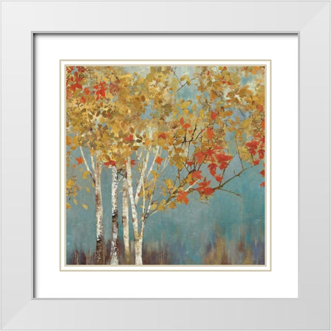 First Moment I White Modern Wood Framed Art Print with Double Matting by Pearce, Allison