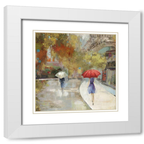 Sunlight Avenue I - Mini White Modern Wood Framed Art Print with Double Matting by Pearce, Allison