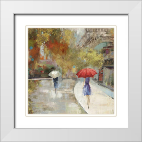 Sunlight Avenue I - Mini White Modern Wood Framed Art Print with Double Matting by Pearce, Allison