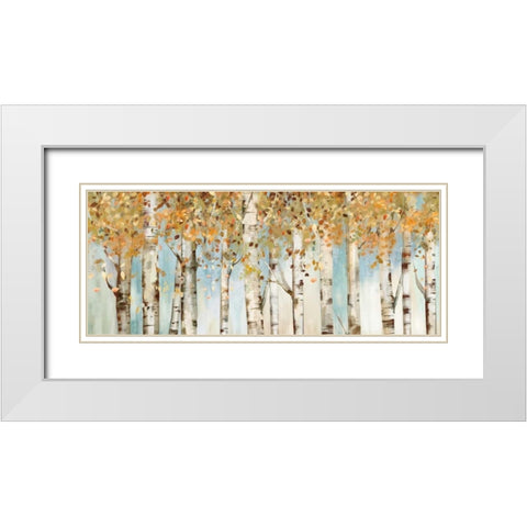 Birch Country White Modern Wood Framed Art Print with Double Matting by Pearce, Allison