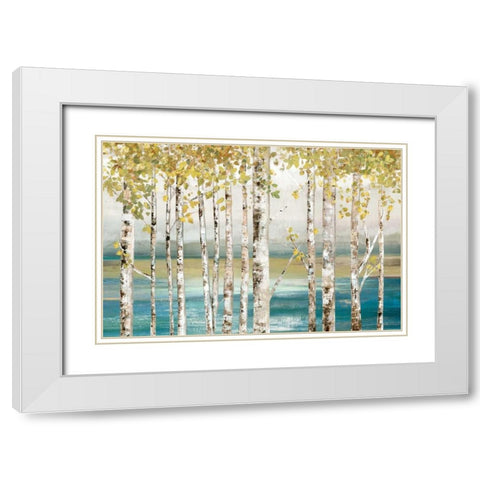 Down to the River White Modern Wood Framed Art Print with Double Matting by Pearce, Allison