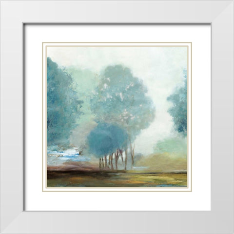 Blueberry Hill I White Modern Wood Framed Art Print with Double Matting by Pearce, Allison