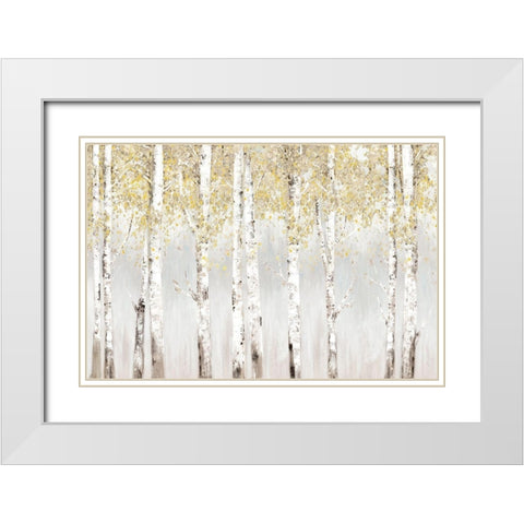 Evening Haze Yellow Version  White Modern Wood Framed Art Print with Double Matting by Pearce, Allison
