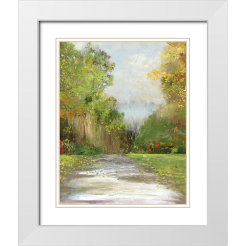 Path White Modern Wood Framed Art Print with Double Matting by Pearce, Allison
