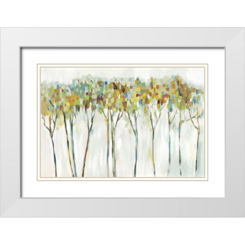 Marble Forest White Modern Wood Framed Art Print with Double Matting by Pearce, Allison