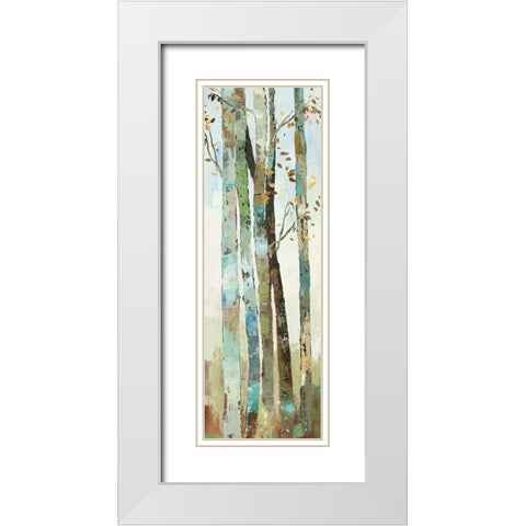 Towering Trees I White Modern Wood Framed Art Print with Double Matting by Pearce, Allison