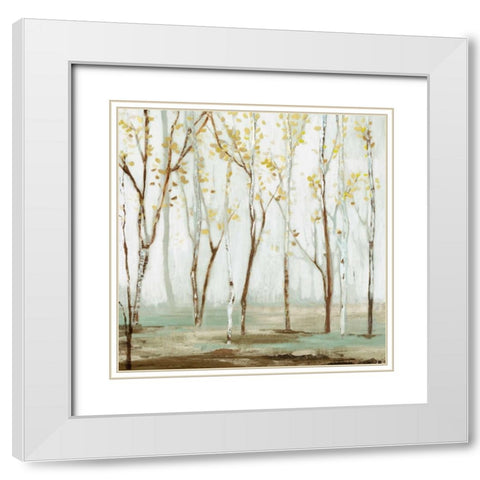 White on white landscape White Modern Wood Framed Art Print with Double Matting by Pearce, Allison