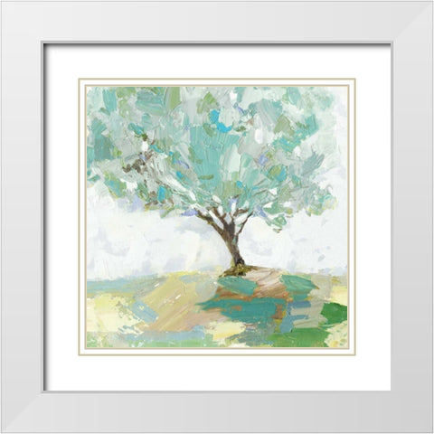 Pear tree White Modern Wood Framed Art Print with Double Matting by Pearce, Allison