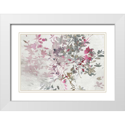 Hydrangea I White Modern Wood Framed Art Print with Double Matting by Pearce, Allison