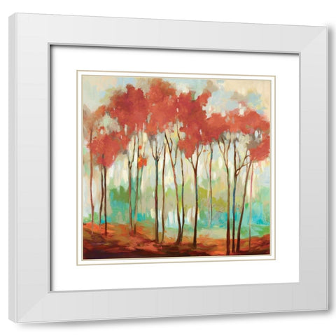 Beyond the Treetop White Modern Wood Framed Art Print with Double Matting by Pearce, Allison
