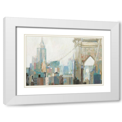 City Life I White Modern Wood Framed Art Print with Double Matting by Pearce, Allison