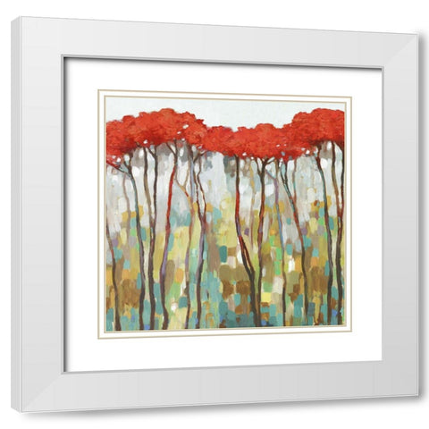 As They Stand I White Modern Wood Framed Art Print with Double Matting by Pearce, Allison