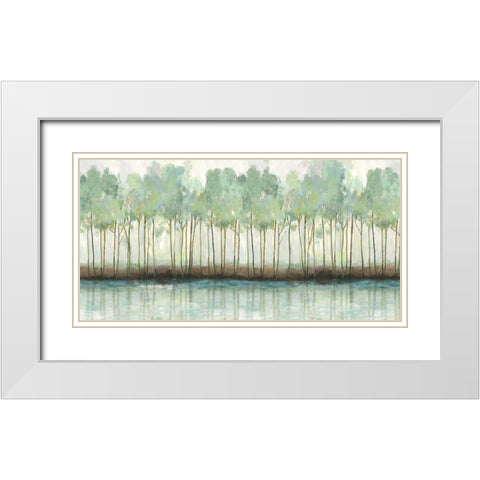 Woodland Hues I  White Modern Wood Framed Art Print with Double Matting by Pearce, Allison