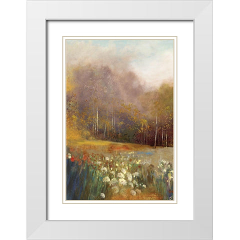 High Gardens I  White Modern Wood Framed Art Print with Double Matting by Pearce, Allison