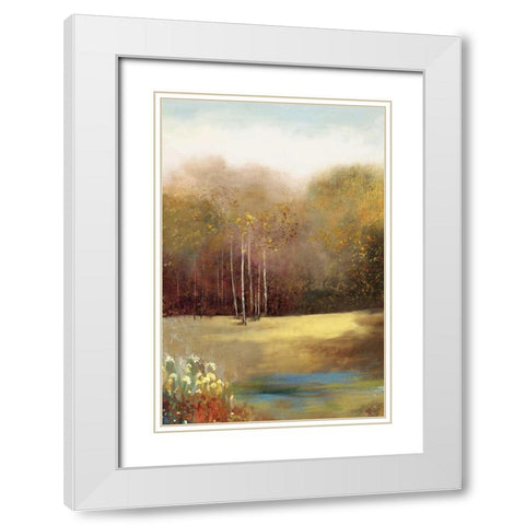 High Gardens II  White Modern Wood Framed Art Print with Double Matting by Pearce, Allison
