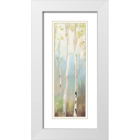 Golden Birch II  White Modern Wood Framed Art Print with Double Matting by Pearce, Allison