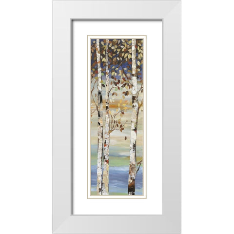 Dark Birch I  White Modern Wood Framed Art Print with Double Matting by Pearce, Allison