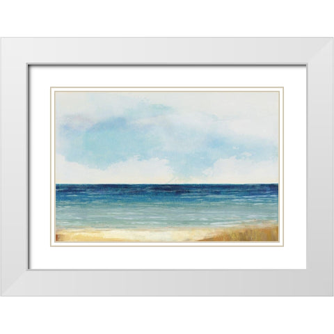 Summer by the Water  White Modern Wood Framed Art Print with Double Matting by Pearce, Allison