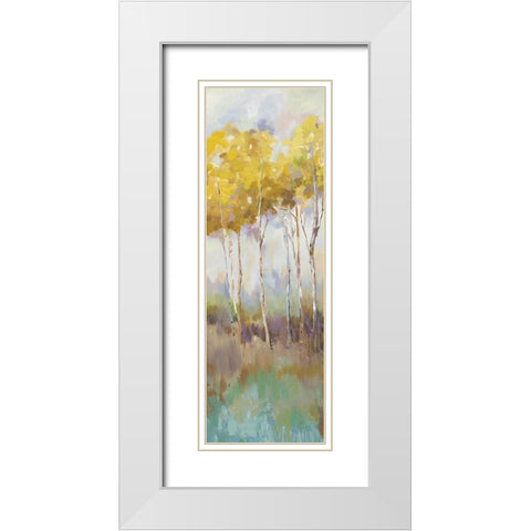 Stance I  White Modern Wood Framed Art Print with Double Matting by Pearce, Allison